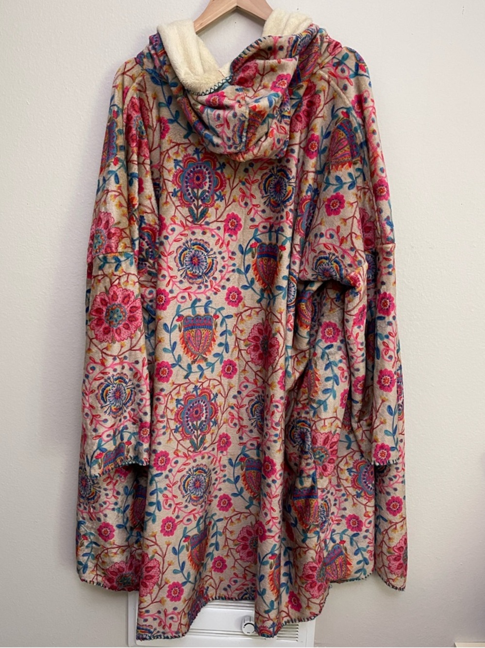 Natural Life Long Cozy Blanket Kimono 
 size L/XL Bohemian Whimsical Festival - Picture 5 of 12